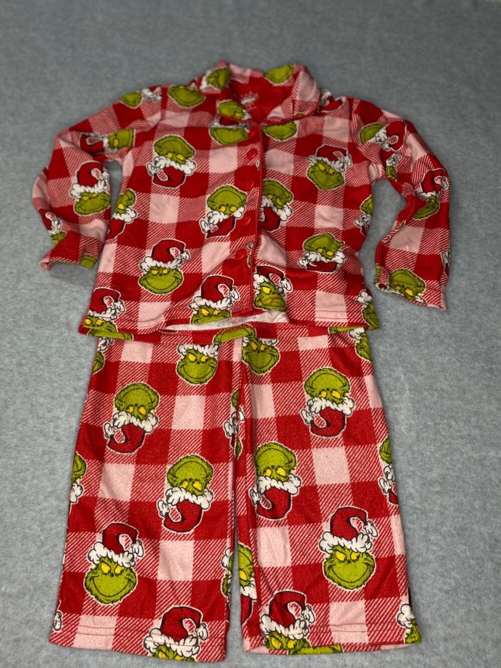 Girls Grinch Fleece Pjs' Pajama Set Size 4T